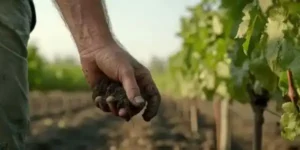 Campo con agricultura regenerativa